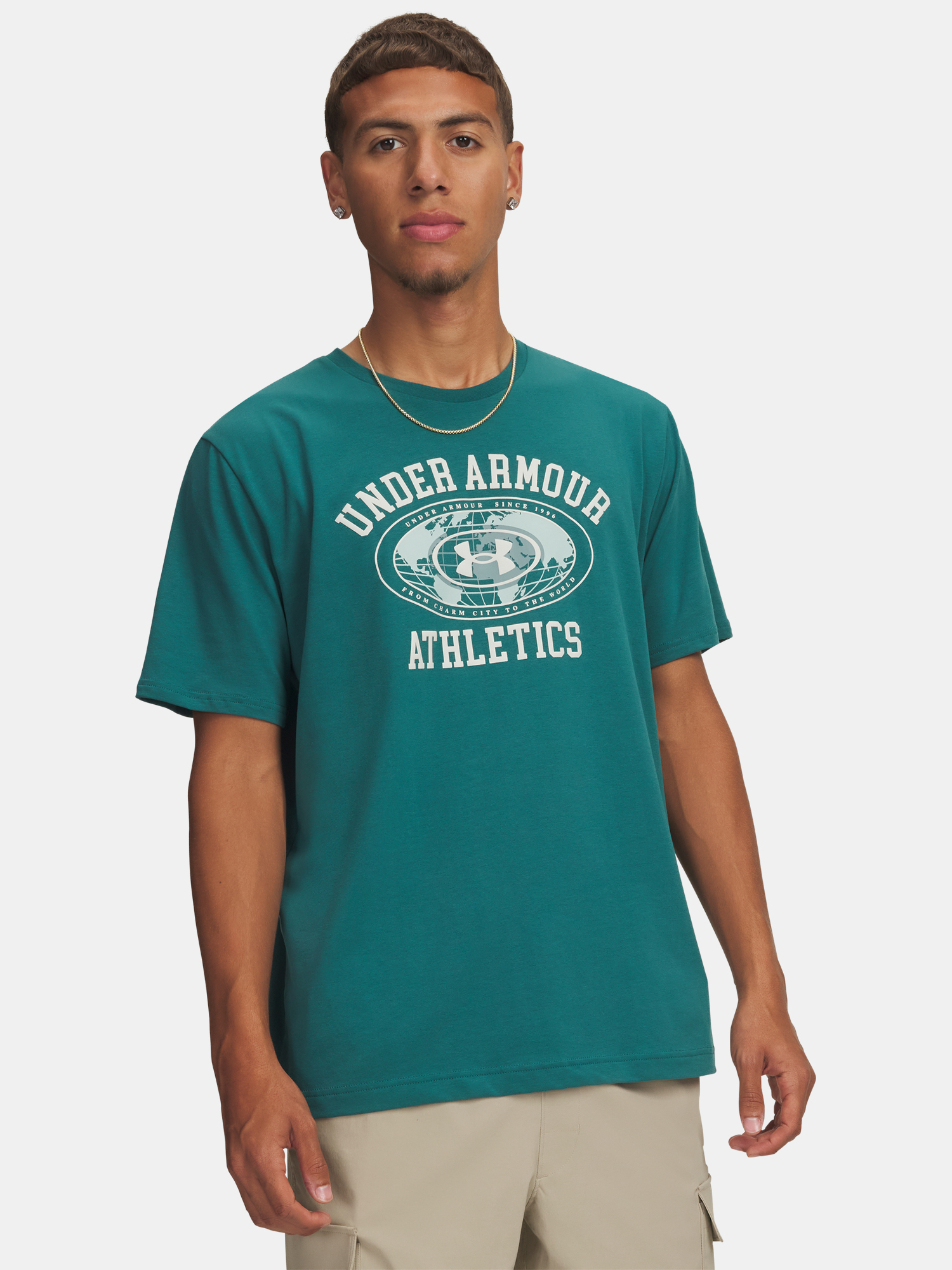 Under Armour Férfi Póló UA M 60/40S ARMOR GLOBE SS