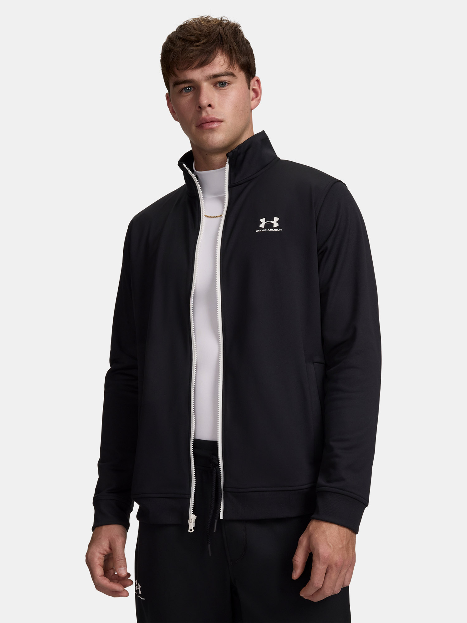 Under Armour Férfi Edződzseki SPORTSTYLE TRICOT JACKET