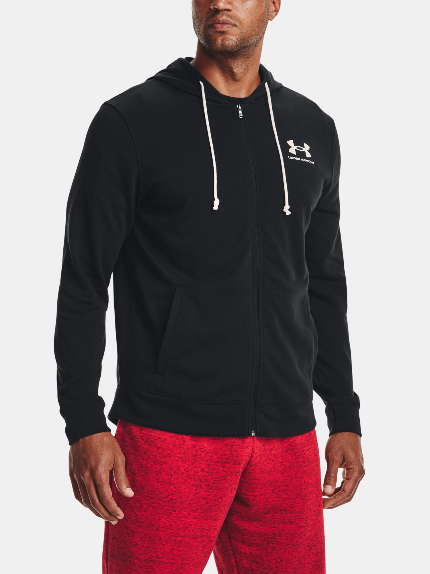 Under Armour Férfi Cipzáras Pulóver UA Rival Terry LC FZ