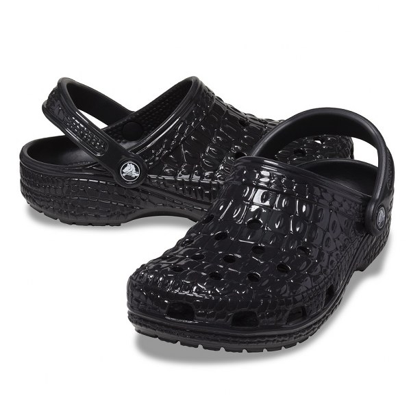 Crocs Papucs Classic Metallic Crocskin Clog