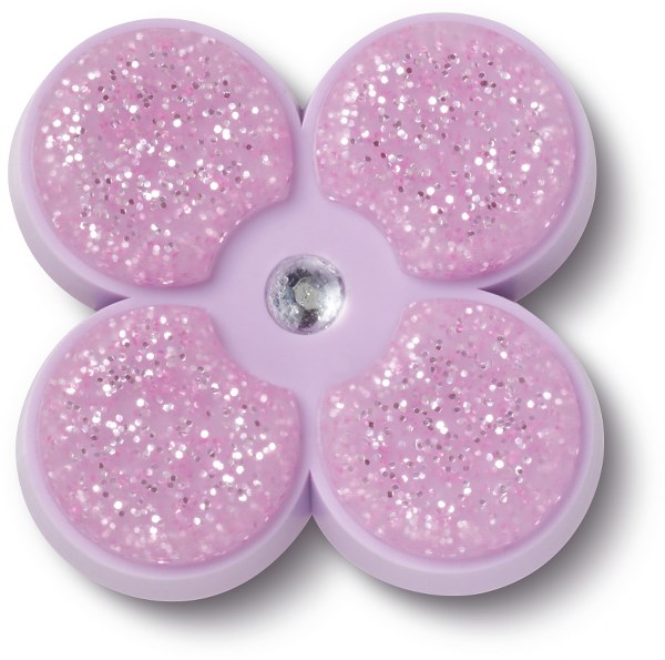 Crocs Jibbitz Tiny Purple Glitter Flower