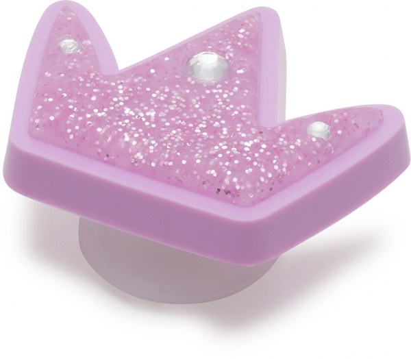 Crocs Jibbitz Tiny Purple Glitter Crown