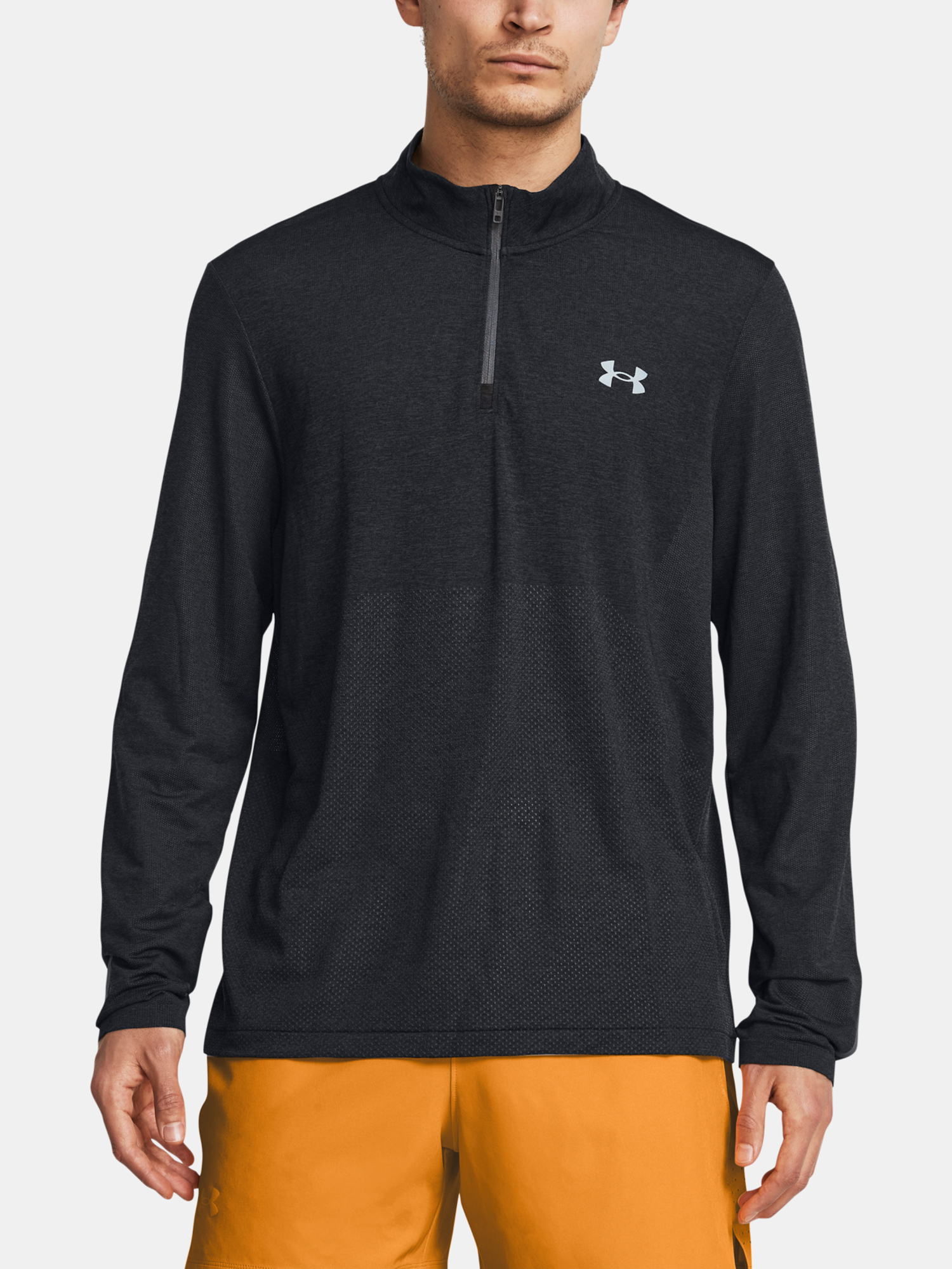 Under Armour Férfi Hosszú Ujjú Futópóló UA SEAMLESS STRIDE 1/4 ZIP