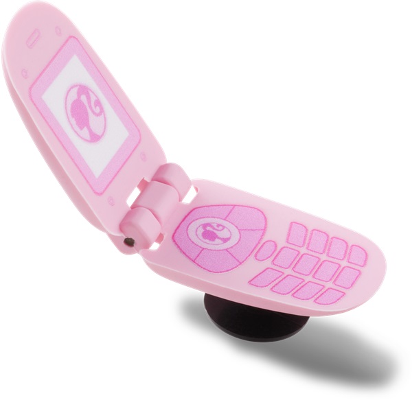 Crocs Jibbitz Barbie Flip Phone