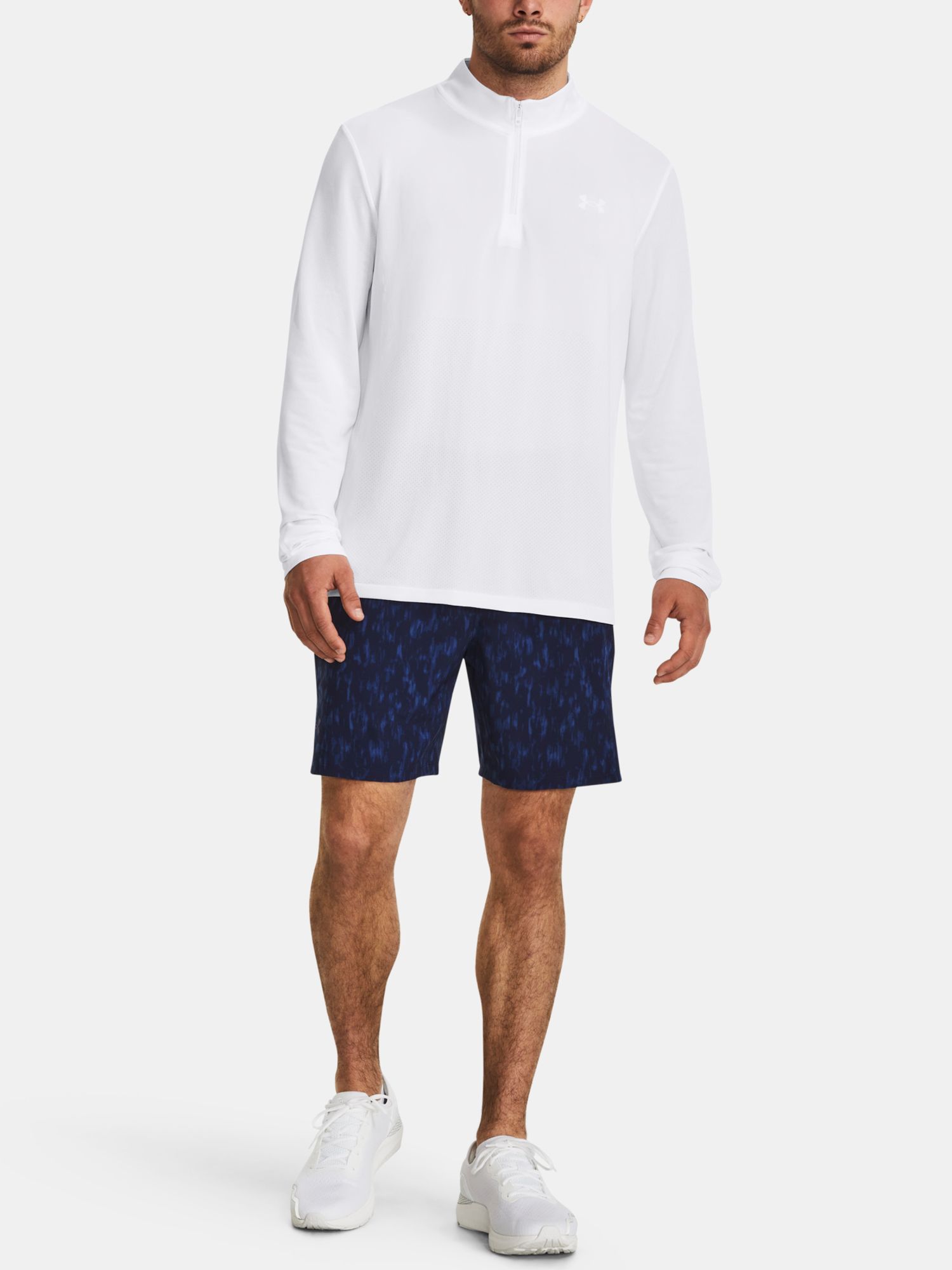 Under Armour Férfi Hosszú Ujjú Futópóló UA SEAMLESS STRIDE 1/4 ZIP