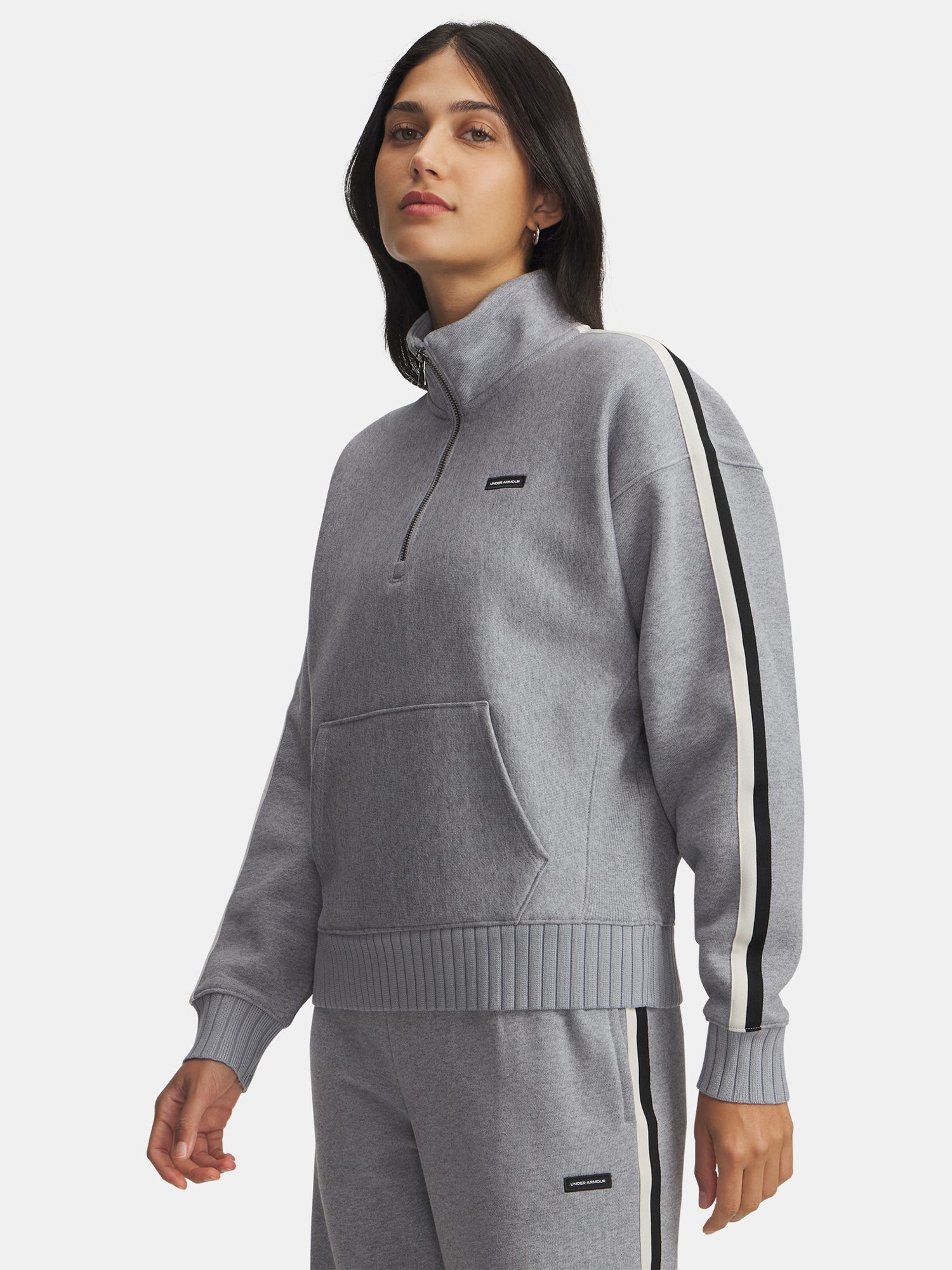 Under Armour Női Cipzáras Pulóver Icon HWT Fleece HZ