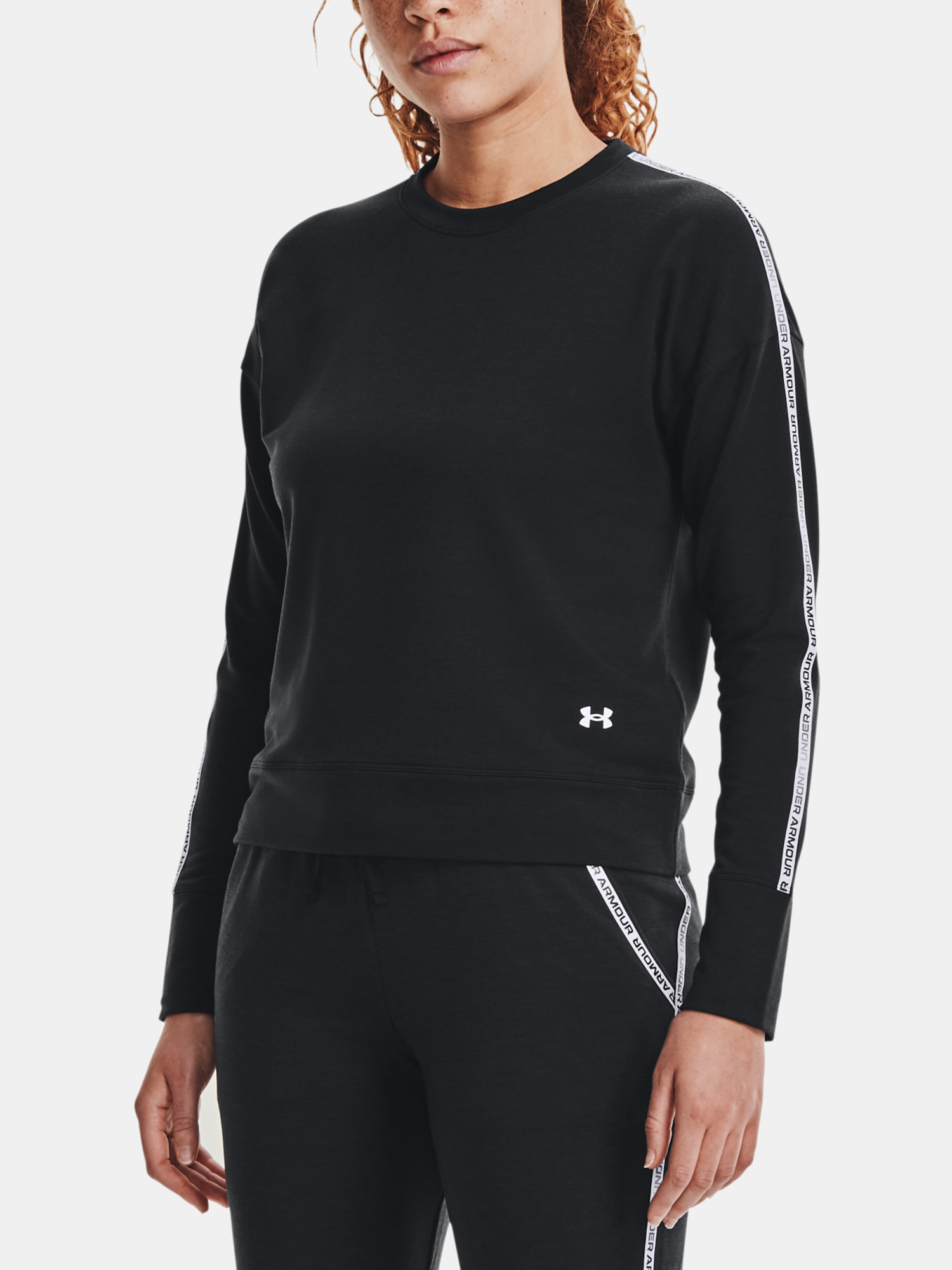 Under Armour Női Edzőpulóver Rival Terry Taped Crew
