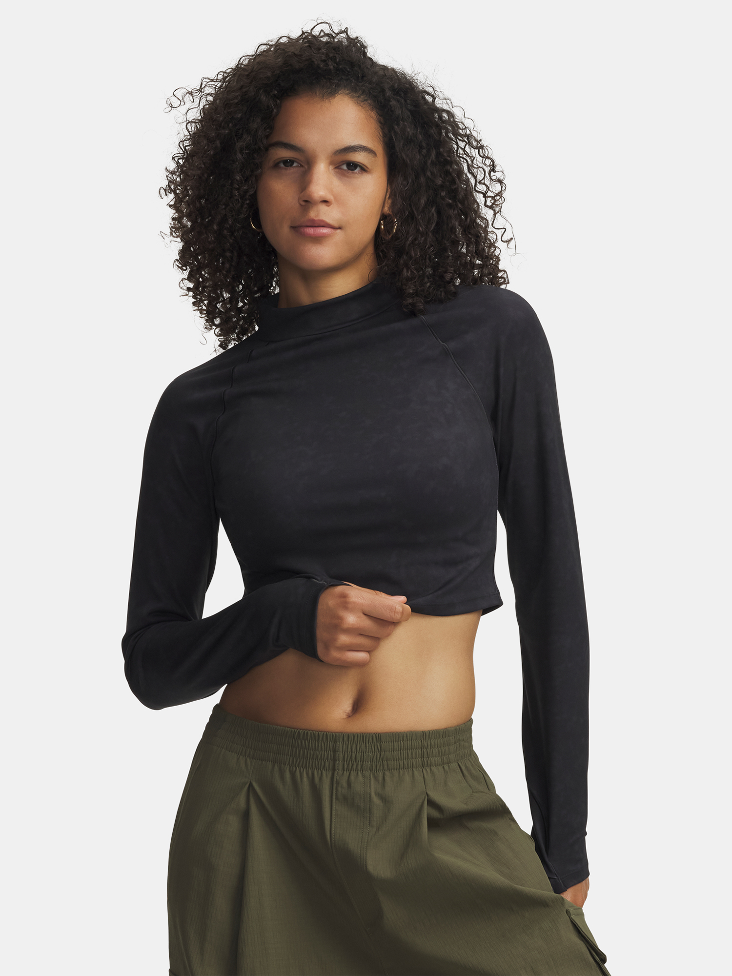 Under Armour Női Hosszú Ujjú Edzőpóló Meridian Suede Effect LS