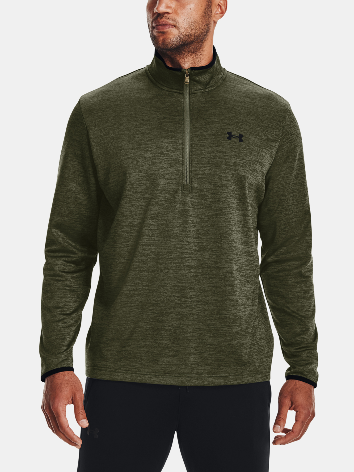 Under Armour Férfi Cipzáras Pulóver UA Armour Fleece 1/2 ZIP