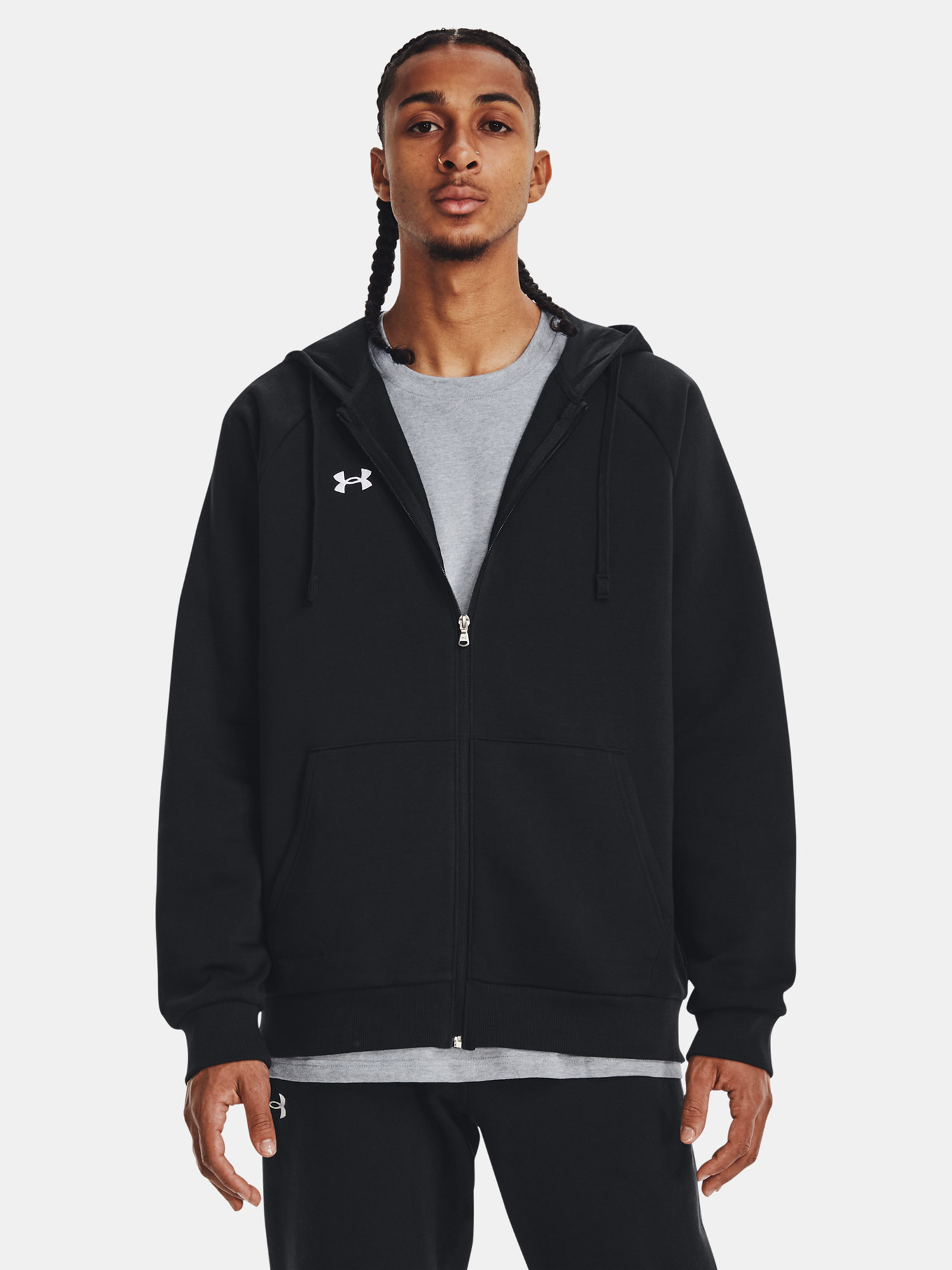 Under Armour Férfi Cipzáras Pulóver UA Rival Fleece FZ Hoodie