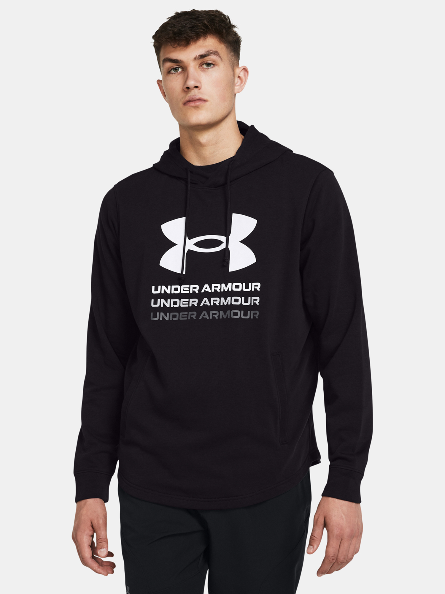 Under Armour Férfi Pulóver UA Rival Terry Graphic Hood