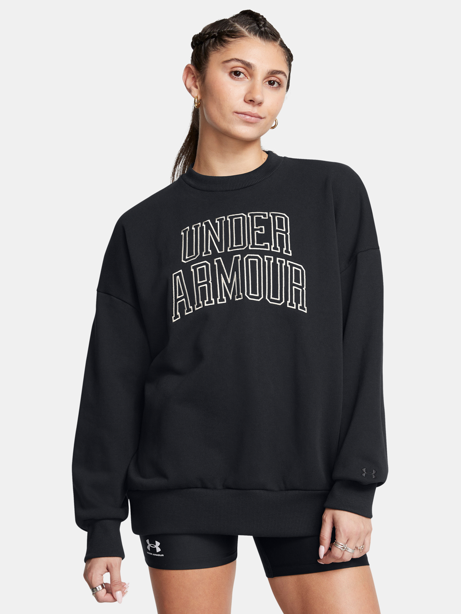 Under Armour Női Pulóver UA Icon HWT Terry OS Crew
