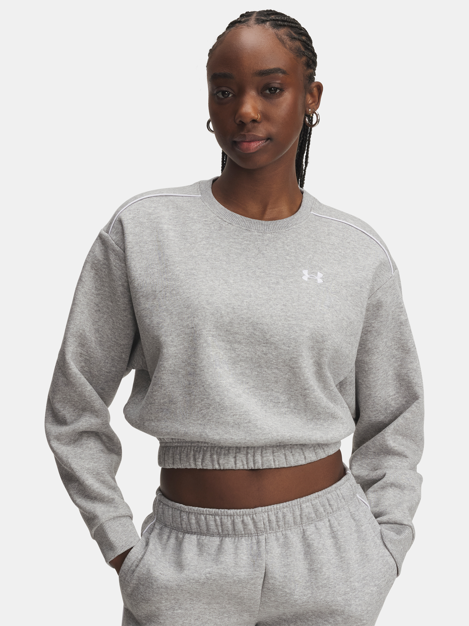 Under Armour Női Pulóver UA Rival Fleece Piped Crew