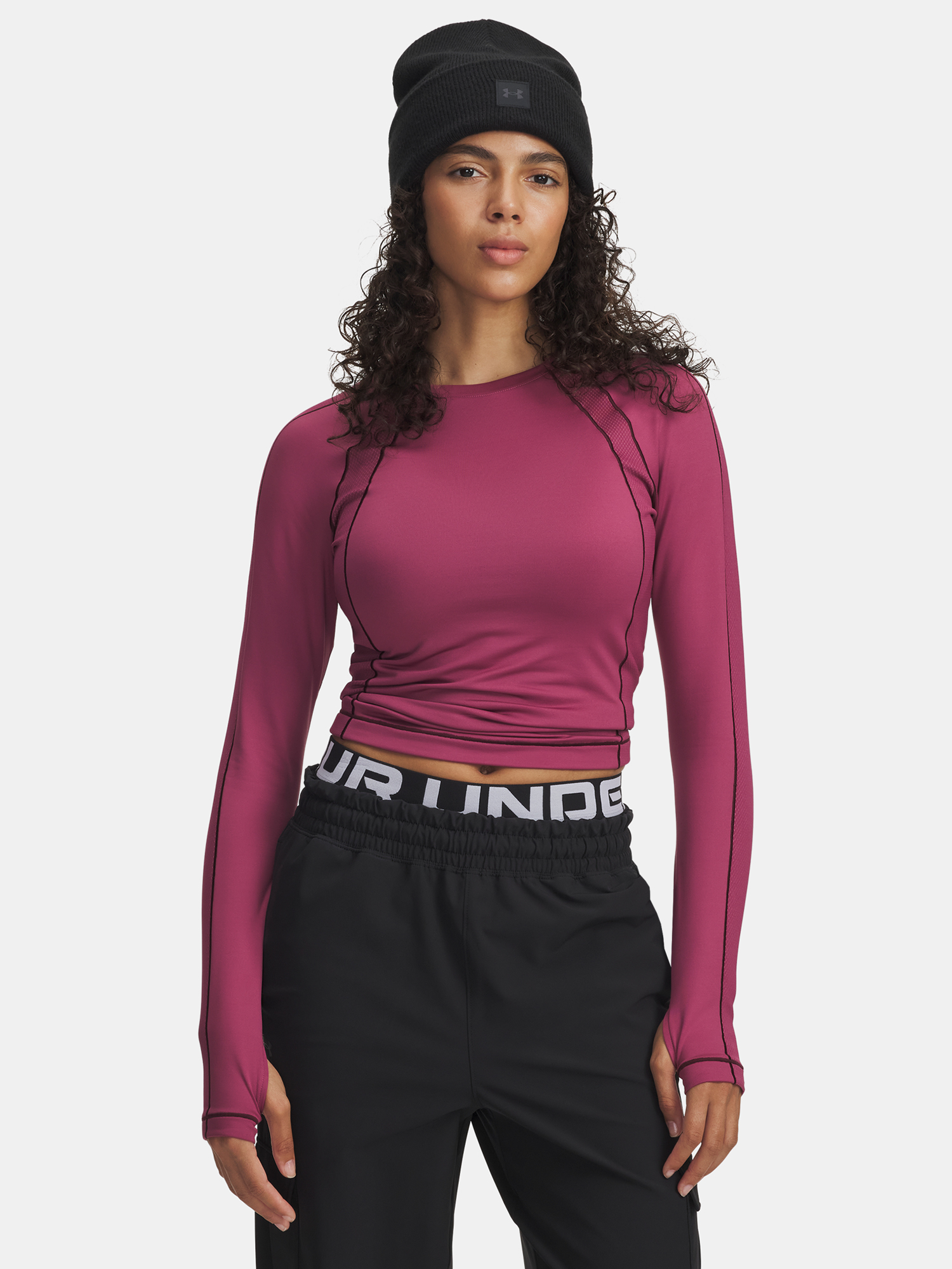 Under Armour Női Hosszú Ujjú Edzőpóló UA ColdGear Textured Crew