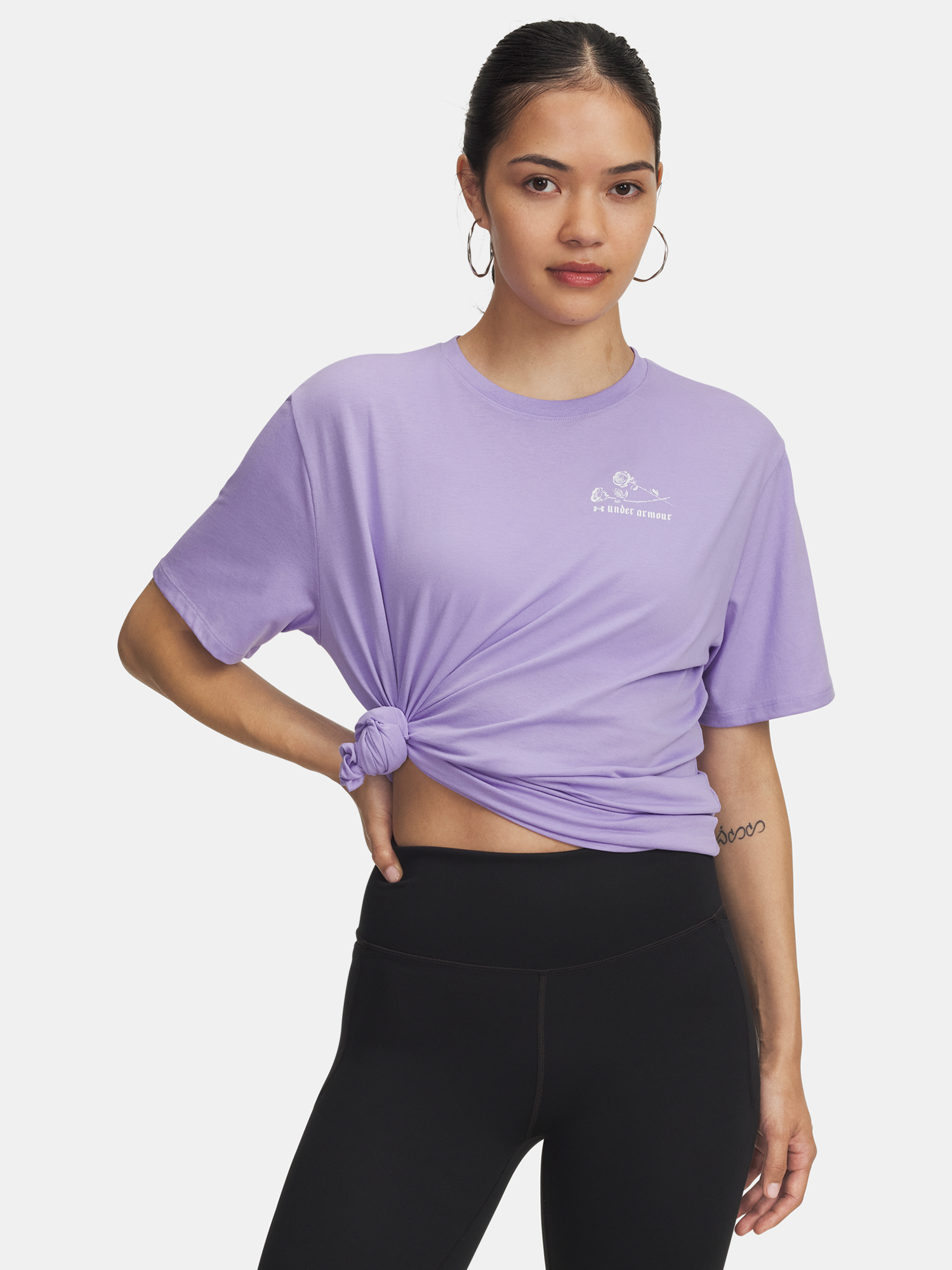 Under Armour Női Póló UA Etched Roses OS SS