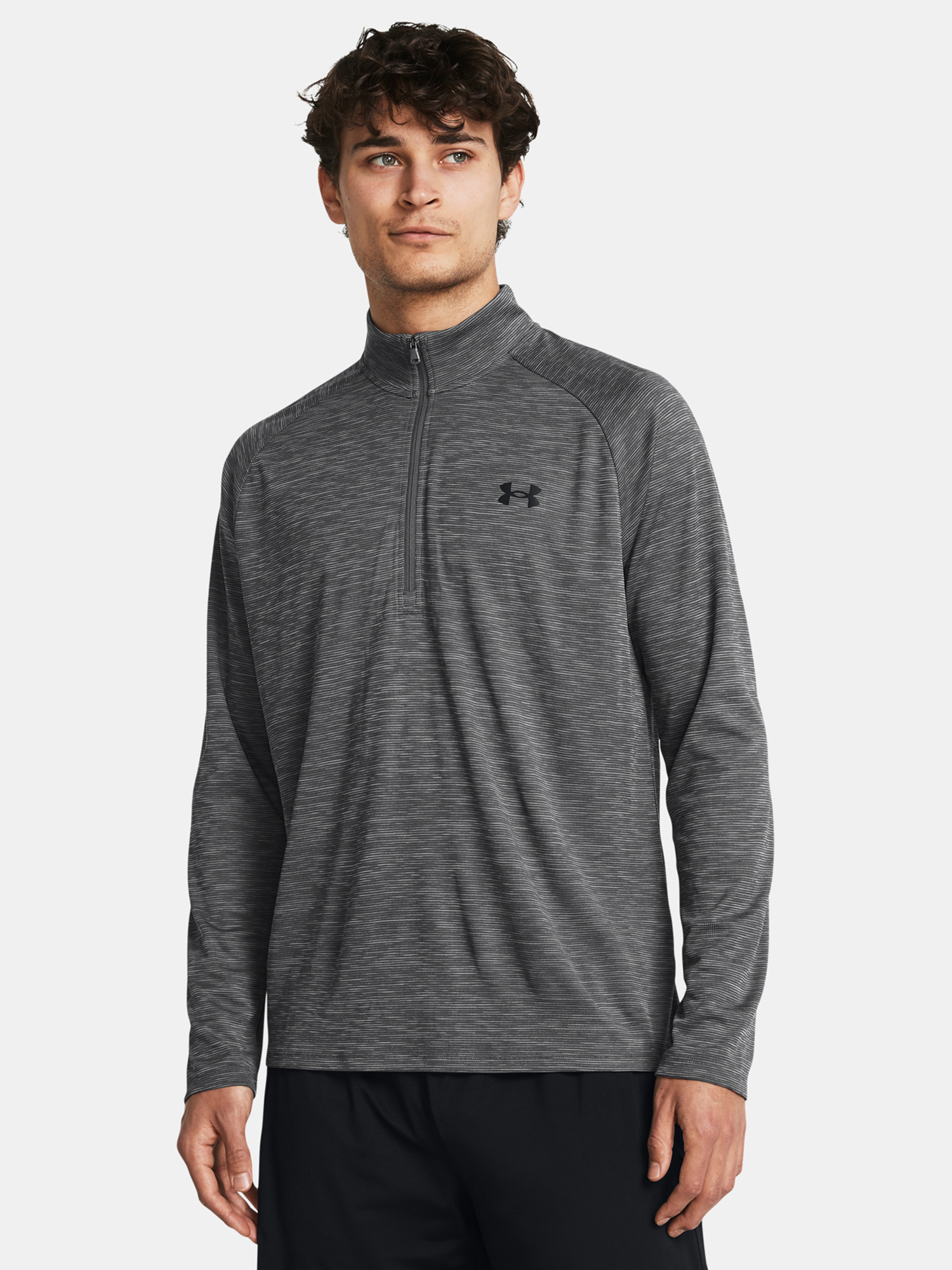 Under Armour Férfi Hosszú Ujjú Edzőpóló UA Tech Textured 1/2 Zip