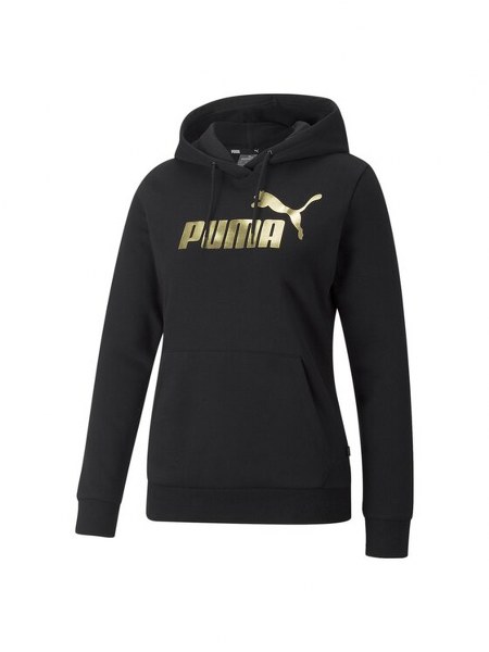 Puma Női Pulóver ESS+ Metallic Logo  Hoodie