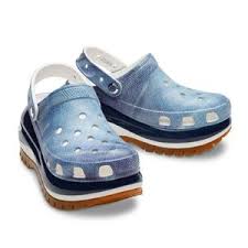 Crocs Papucs Classic Mega Crush Denim Clog