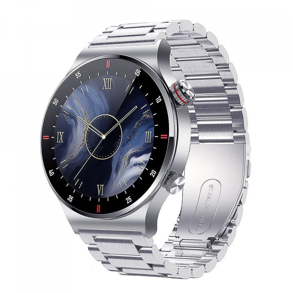 QW33 Magyar Nyelvű EKG-s Multisport Okosóra, Ajándék Fém Pótszíjjal