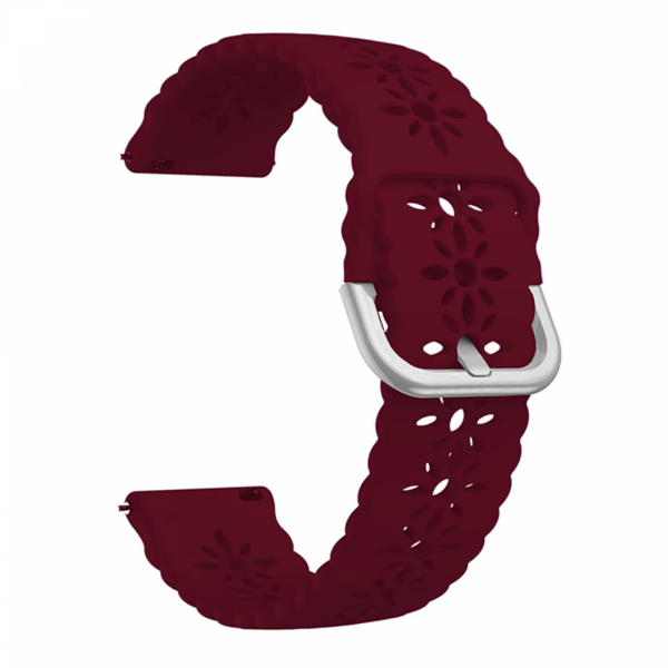 Lily Band Virágmintás Perforált 20 mm-es Okosóra Pótszíj