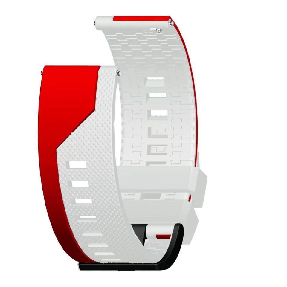 Kétszínű Sport 22mm-es Szilikon Okosóra Szíj