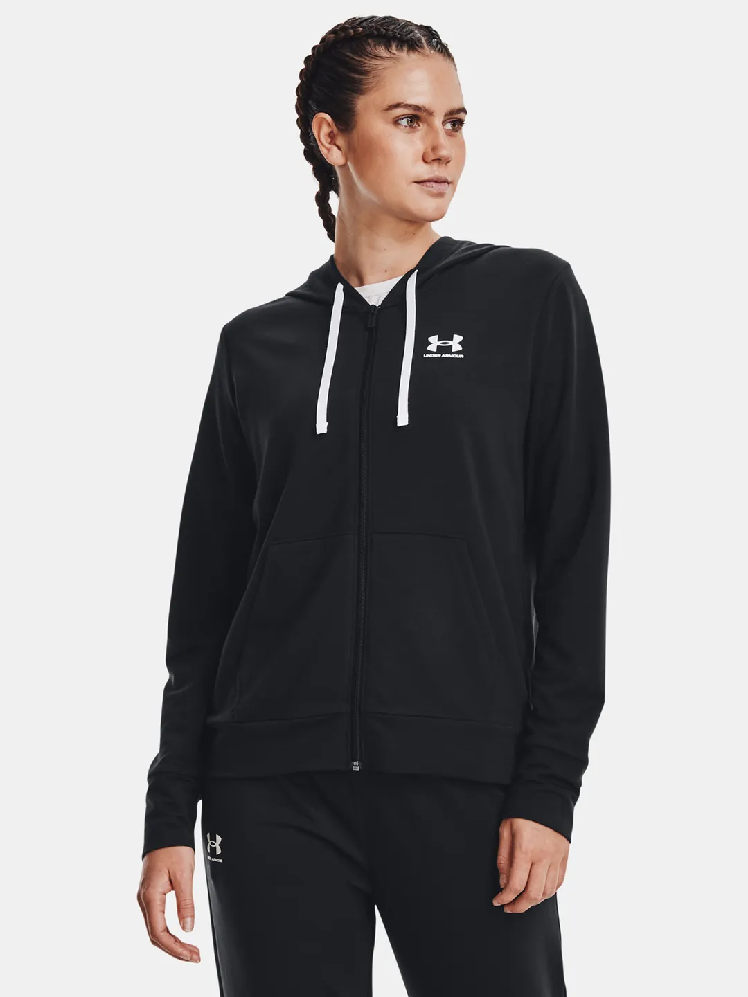Under Armour Női Cipzáras Edzőpulóver Rival Terry FZ Hoodie