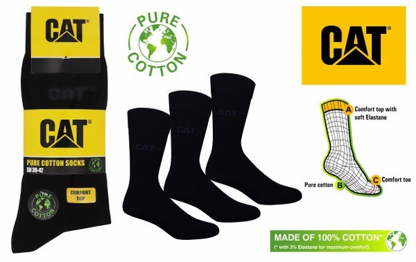 Caterpillar Zokni 3 pár Pamut Zokni