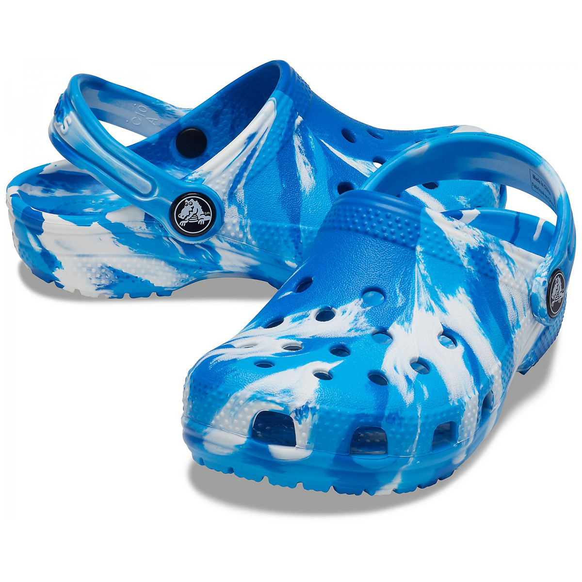 Crocs Gyerek Papucs 21 Classic Marbled Clog K