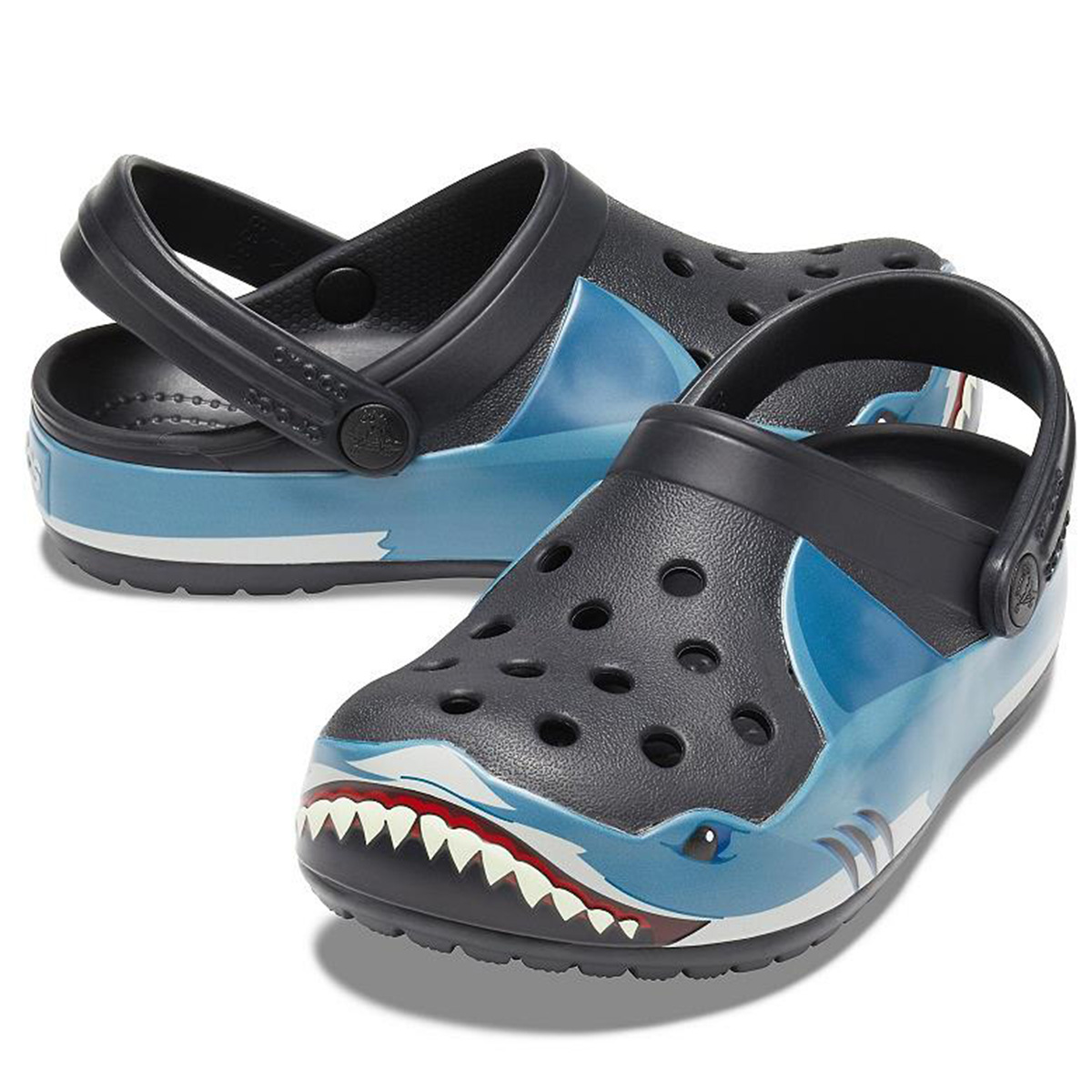 Crocs Gyerek Papucs CrocsFunLab Shark Band Clog K