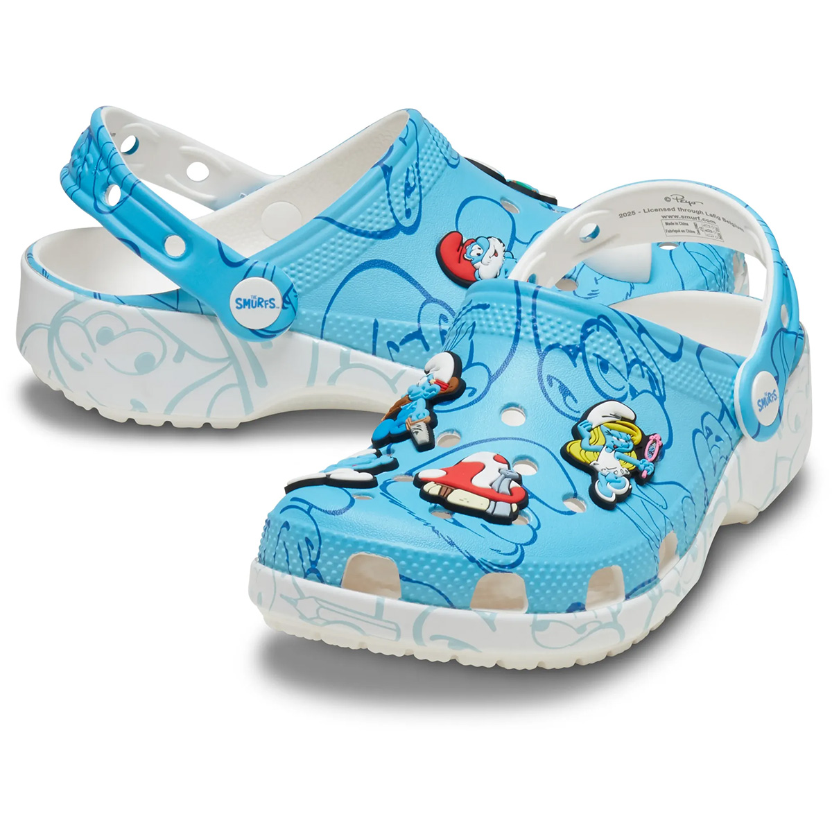 Crocs Gyerek Papucs Smurfs Classic Clog K