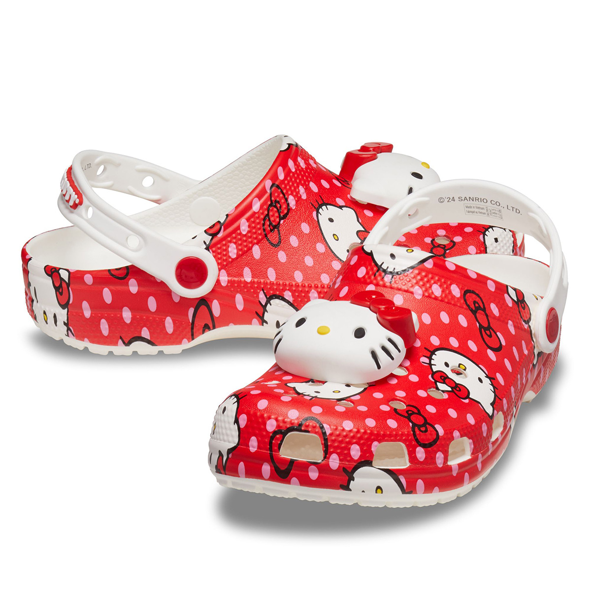 Crocs Papucs Hello Kitty Red Classic Clog