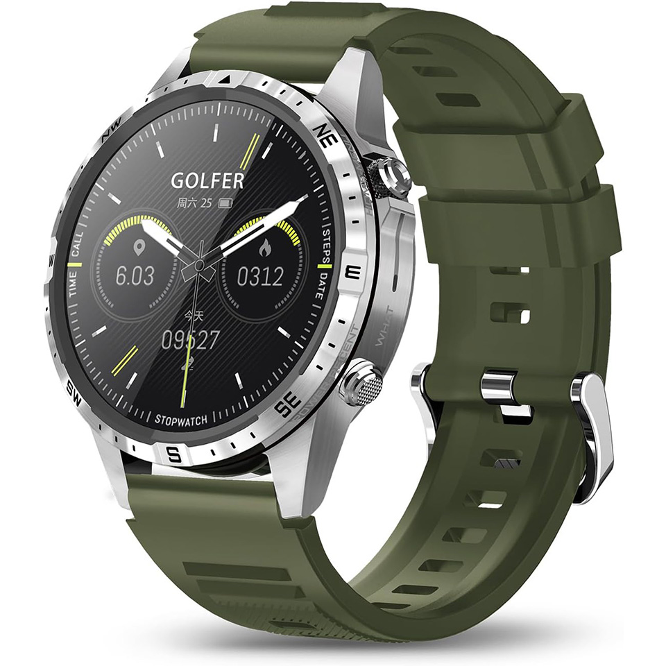 GT45 Outdoor Vércukorszintmérő Bluetooth Hívásos Magyar Nyelvű Okosóra Ajándék Fém Pótszíjjal