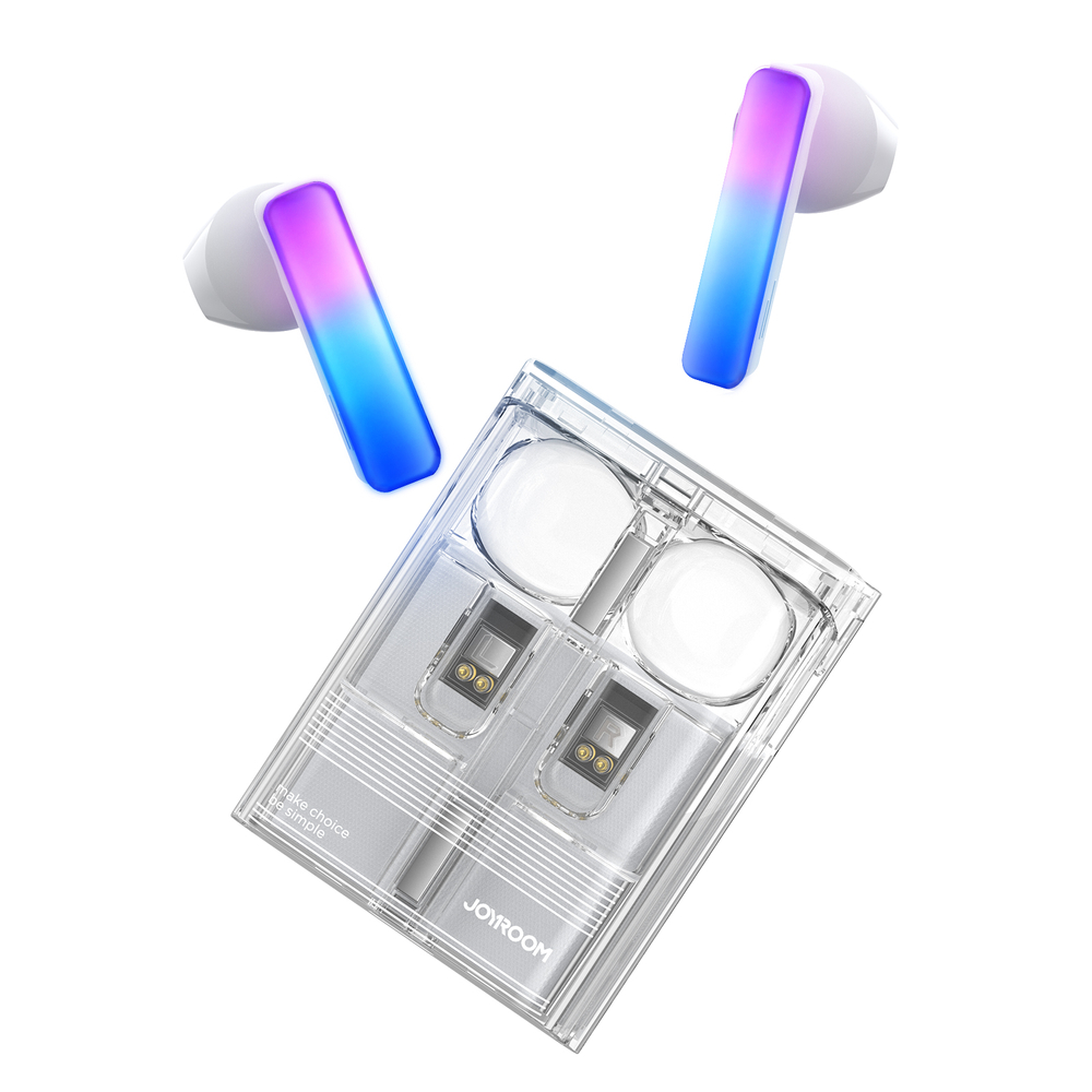Joyroom JR-TC1 IceLens TWS Vezeték Nélküli Fülhallgató, Bluetooth 5.3, LED világítás, USB-C töltőtok