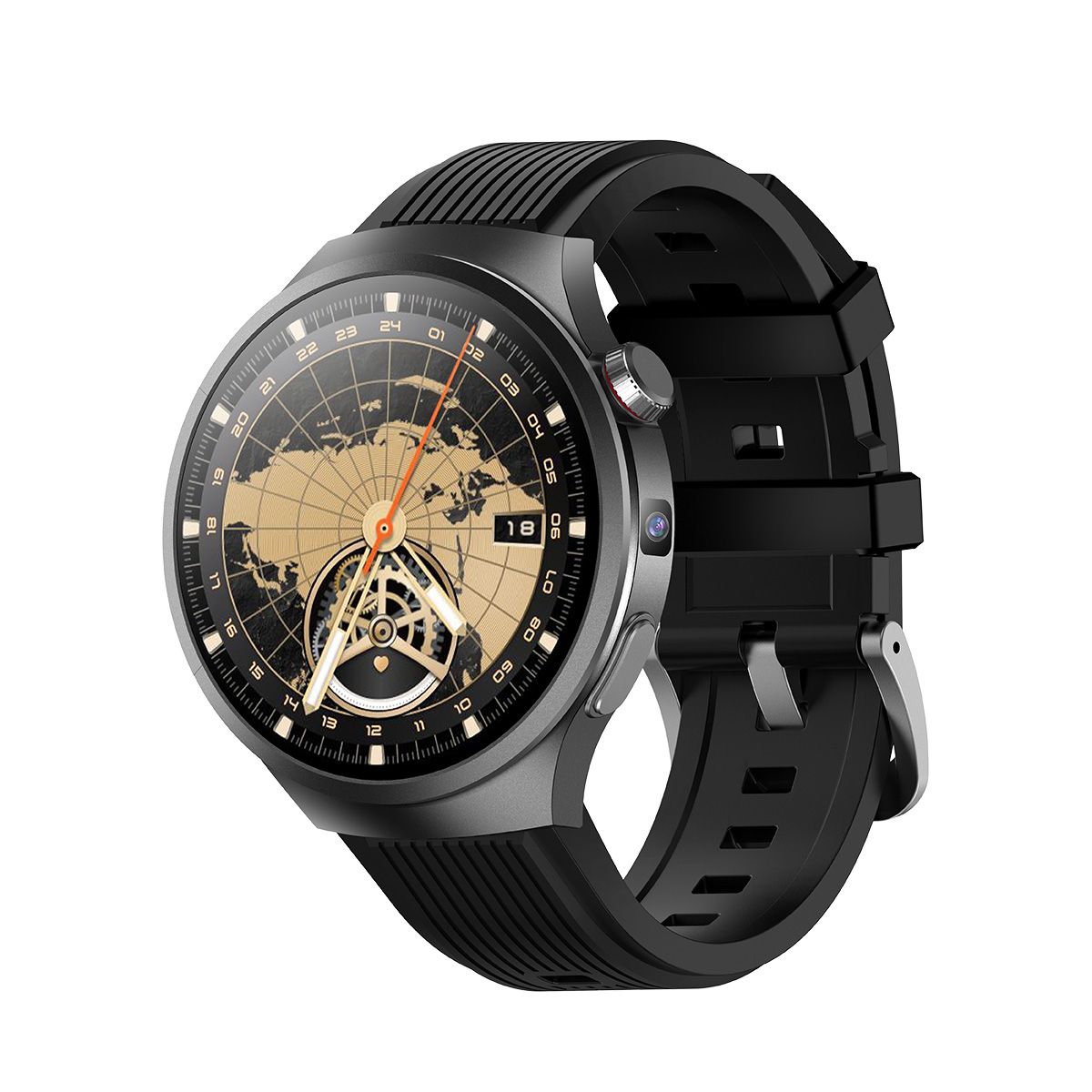 MT106 Magyar Nyelvű 4G Android Okosóra Telefon Funkcióval, Ajándék Fém Pótszíjjal