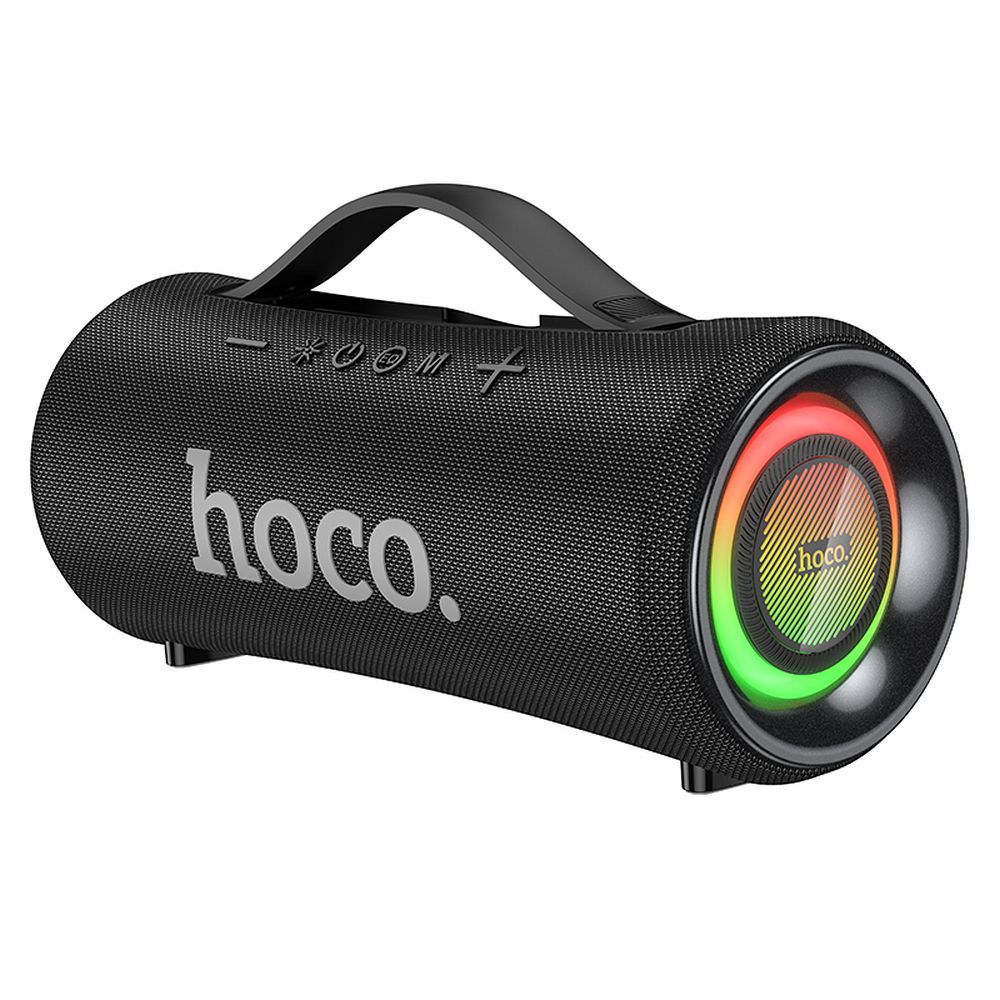Hoco HA10 Bluetooth Hangszóró 40W (2×20W), RGB LED, TWS, FM Rádió – 4 órás üzemidő, nagyteljesítményű hordozható