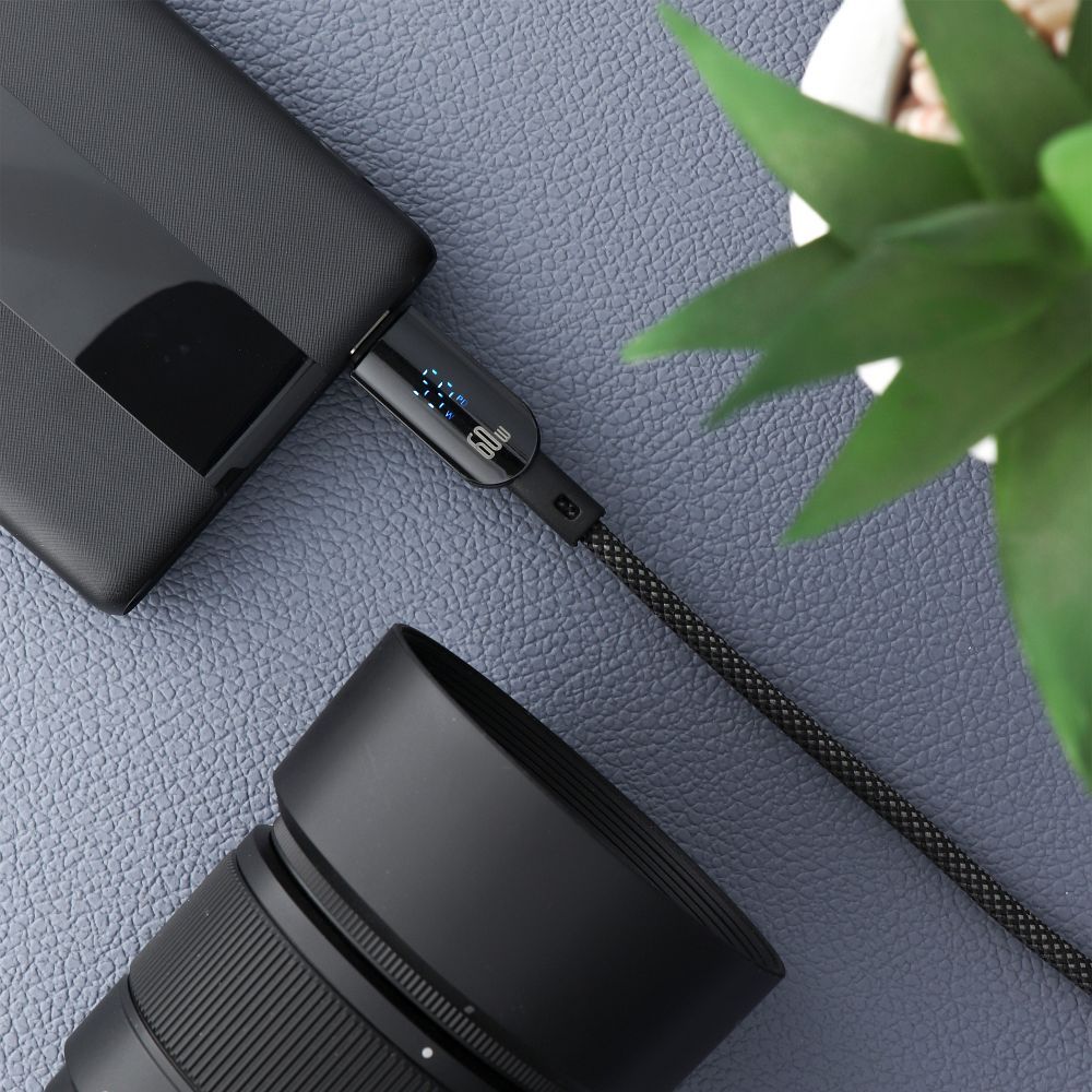 Forcell F-Energy C274 USB-C – USB-C gyorstöltő kábel 60W, digitális teljesítménykijelzővel, 1,2 méter – 5. kép