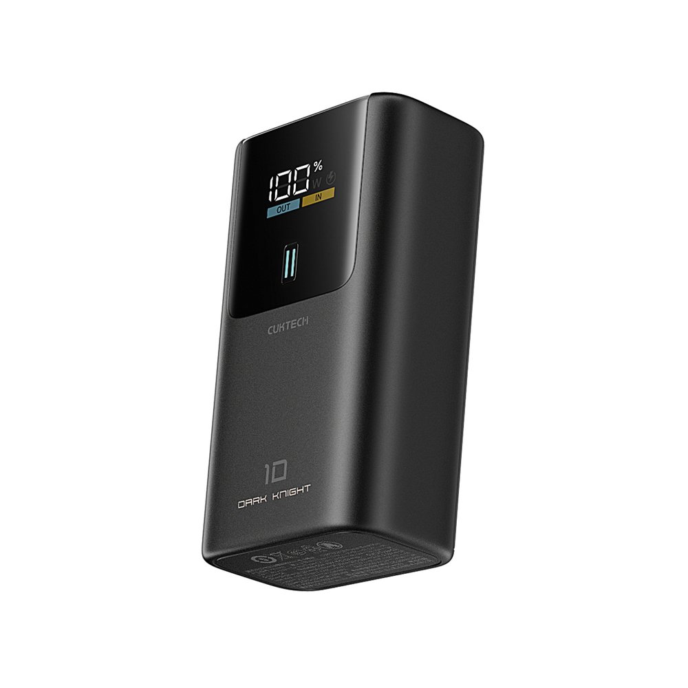 Cuktech PB1055 10000mAh Powerbank, 55W PD/PPS, 2×USB-C + USB-A, LED kijelző, kompakt