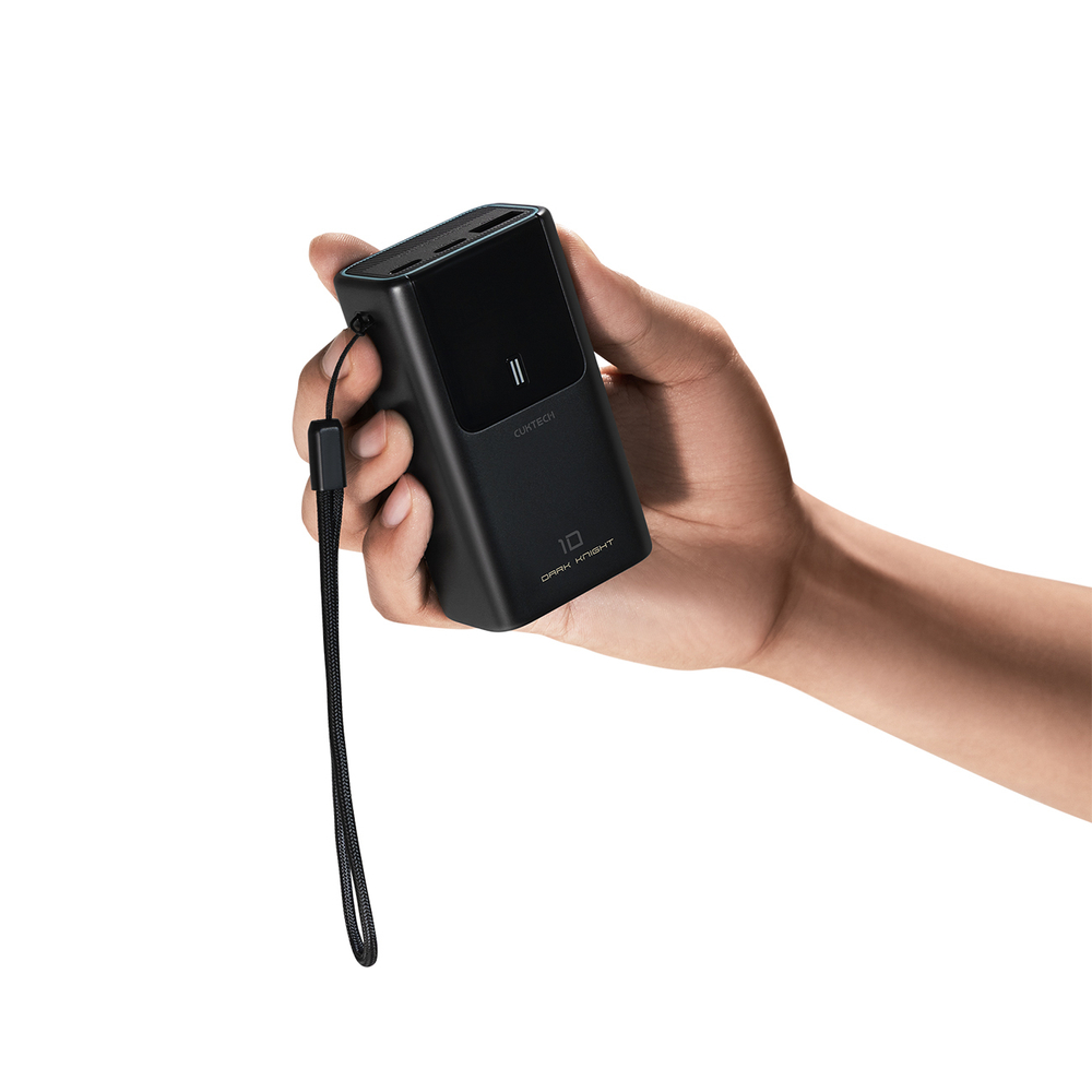 Cuktech PB1055 10000mAh Powerbank, 55W PD/PPS, 2×USB-C + USB-A, LED kijelző, kompakt – 2. kép