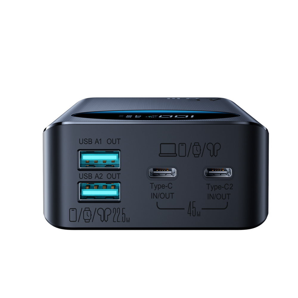 Joyroom JR-PBF02 Pro 20000mAh Powerbank, 45W PD, 2×USB-C + 2×USB-A, digitális kijelző – 15. kép