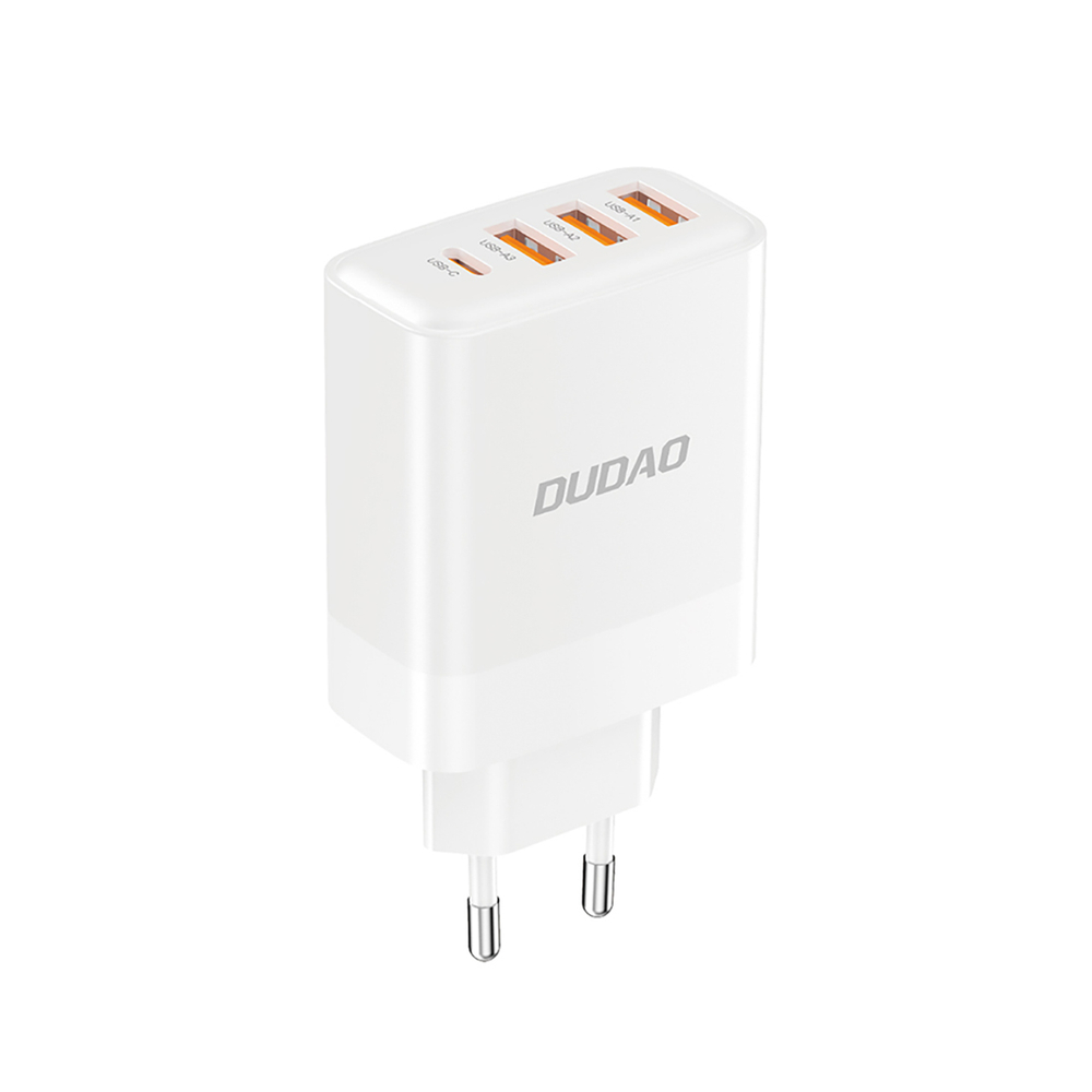 Dudao A5HEU 20W Hálózati Töltő, 3×USB-A + USB-C, PD/QC gyorstöltés, univerzális adapter