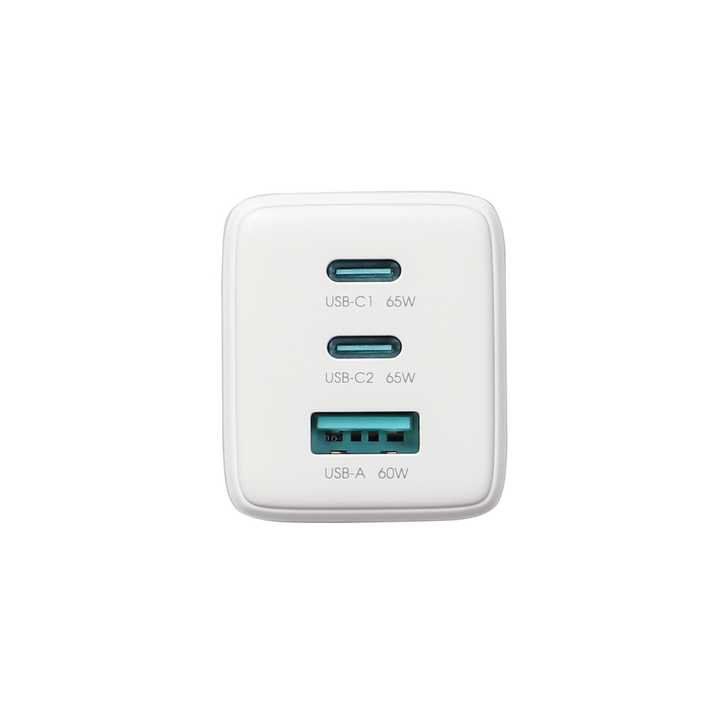Joyroom JR-TG10 65W GaN Hálózati Töltő, 2×USB-C + USB-A, PD/PPS/QC gyorstöltés + USB-C kábel – 3. kép