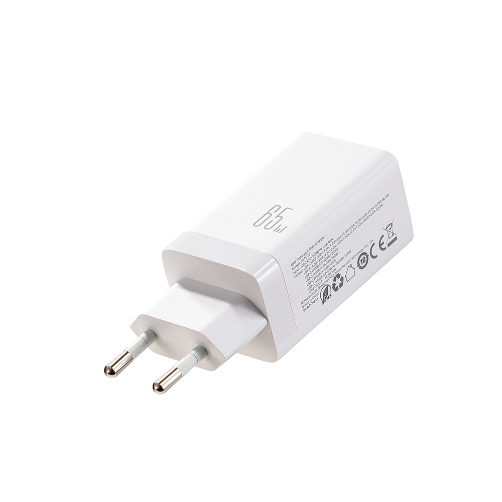 Joyroom JR-TG10 65W GaN Hálózati Töltő, 2×USB-C + USB-A, PD/PPS/QC gyorstöltés + USB-C kábel – 9. kép