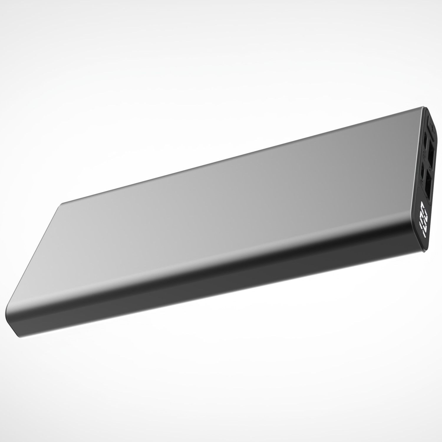 QUALO QPB10-LD-23-18 10000mAh Powerbank, LED Kijelzővel, 23W, Gyors Töltés, Szürke – 7. kép