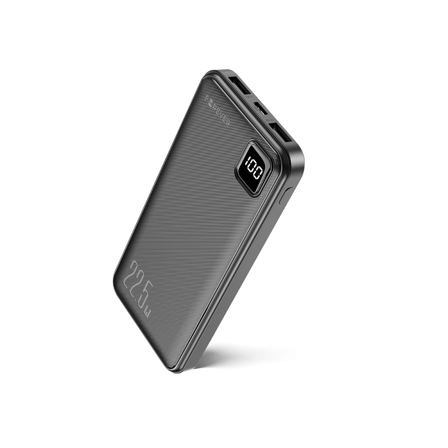Forever TB-300M 10000mAh 22,5W PD QC Powerbank, Gyors Töltés – Fekete