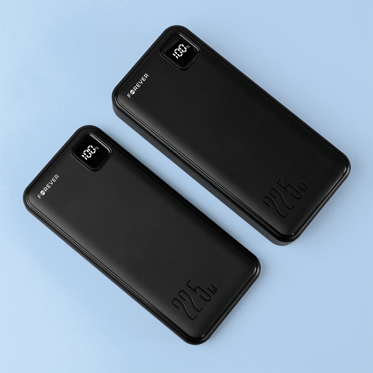 Forever TB-300M PD QC 10000 mAh 22,5W Powerbank, Gyors Töltés – Fekete – 18. kép