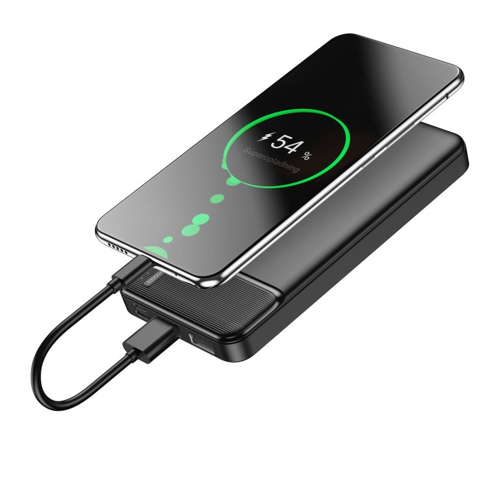 Maxlife MXPB-01 10000mAh hordozható külső akkumulátor – fekete – 20. kép