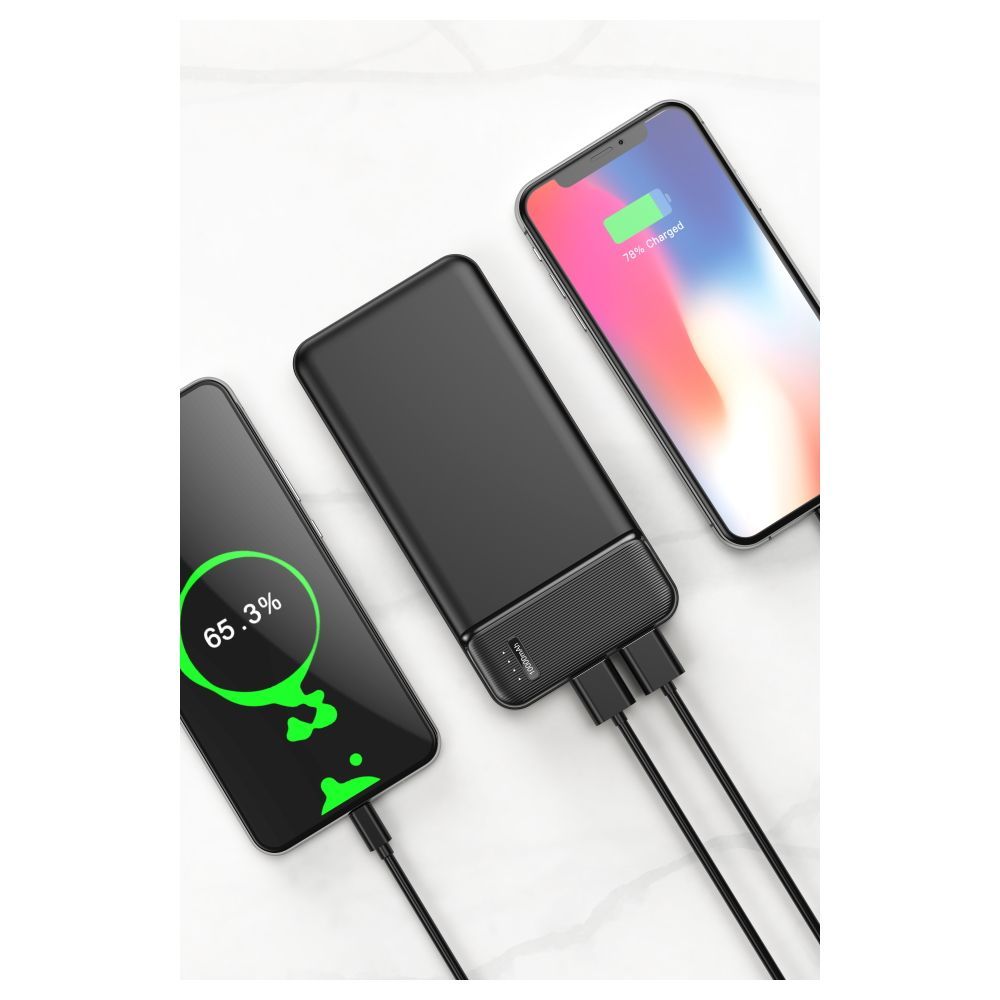 Maxlife MXPB-01 10000mAh hordozható külső akkumulátor – fekete – 21. kép
