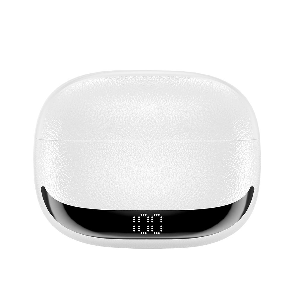 BWOO BW40 TWS Bluetooth fülhallgató aktív zajszűréssel (ANC) – LCD kijelzős töltőtokkal, fehér – 8. kép