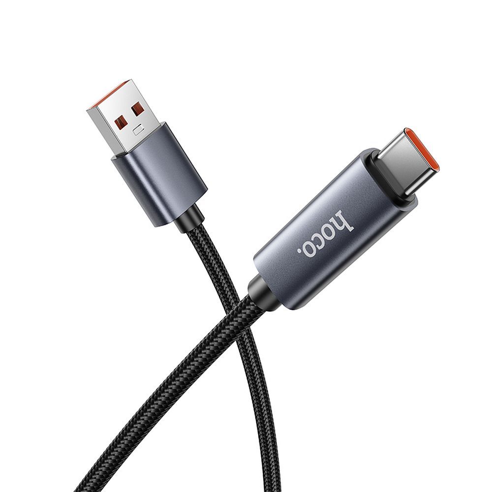Hoco X112 USB-A – USB-C gyorstöltő és adatkábel digitális kijelzővel 5A, 1 méter – 11. kép