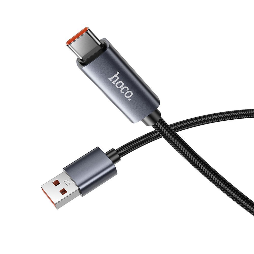 Hoco X112 USB-A – USB-C gyorstöltő és adatkábel digitális kijelzővel 5A, 1 méter – 14. kép